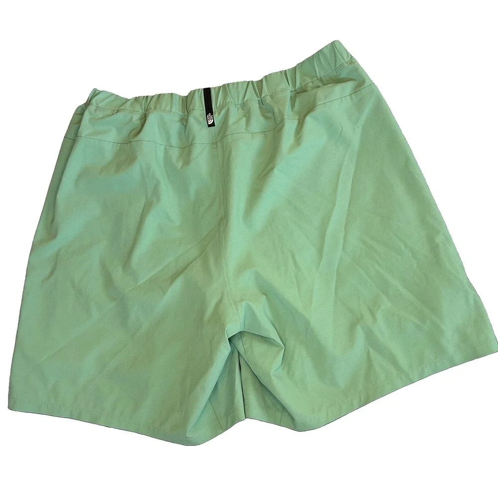 THE NORTH FACE Wasabi Aqua Green Exploration Shorts Mens Large spandex lined